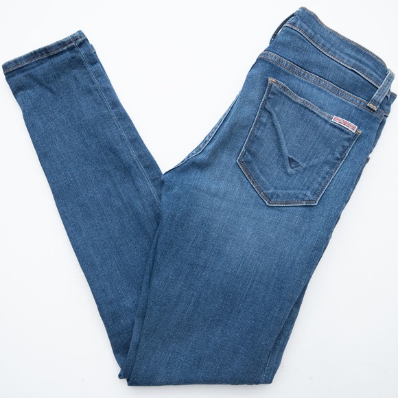 Hudson Distressed Krista Ankle Super Skinny In Lero Wash Jeans Size 26 - Picture 1 of 10